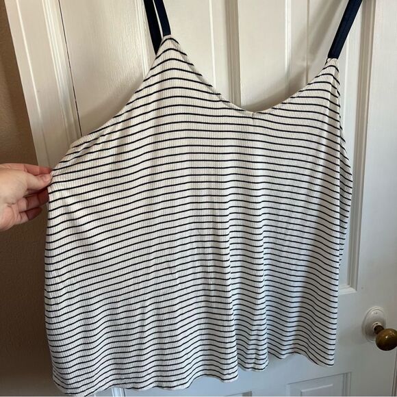 Torrid Black and White Striped Tank Top - Picture 6 of 7